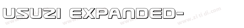 Usuzi Expanded字体转换